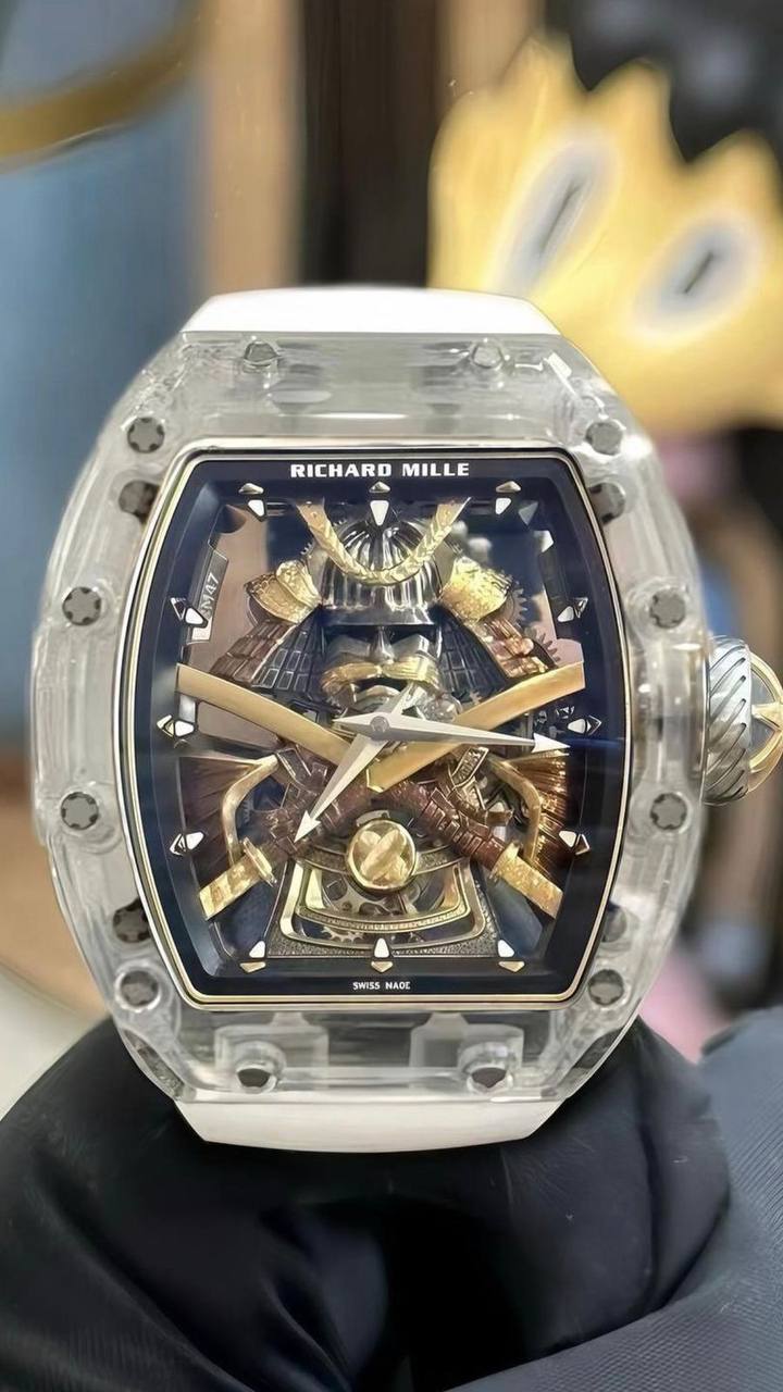 Richard Mille RM 47 Tourbillon Samurai White Sapphire – Limited Edition | DubaiLuxuryWatch - DUBAILUXURYWATCH