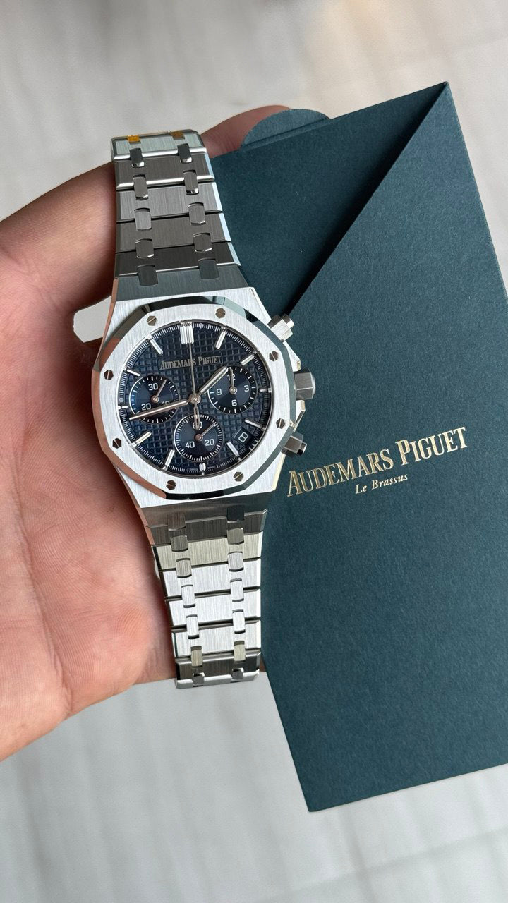 Audemars Piguet Royal Oak Chronograph “50th Anniversary” Blue Dial - DUBAILUXURYWATCH