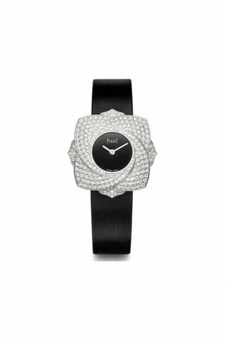 piaget limelight blooming rose 34mm quartz in white gold with diamond bezel ref. g0a39182-DUBAILUXURYWATCH