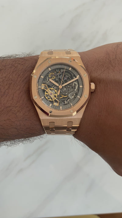 Buy AP Royal Oak Openworked Rose Gold 15407OR in Dubai 15407OR.OO.1220OR.01