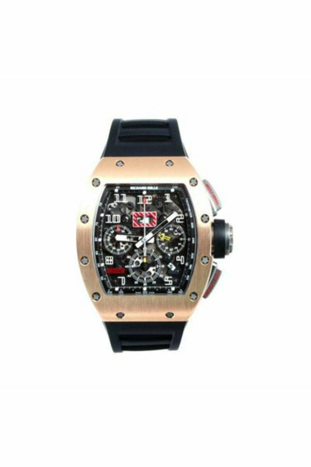 richard mille felipe massa chronograph 50mm 18kt rose gold / titanium men's watch-DUBAILUXURYWATCH