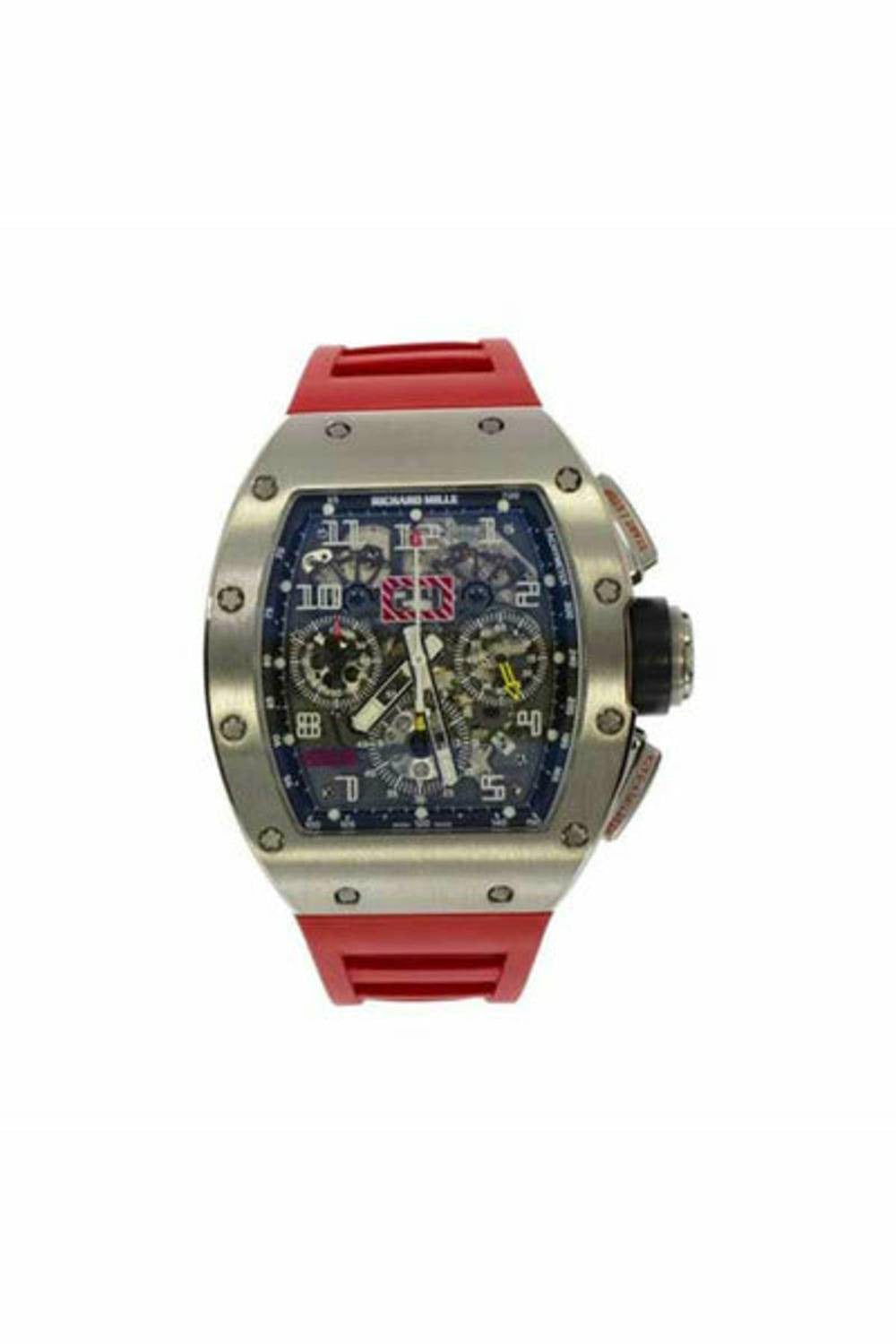 richard mille felipe massa flyback chronograph 18kt white gold men's watch-DUBAILUXURYWATCH