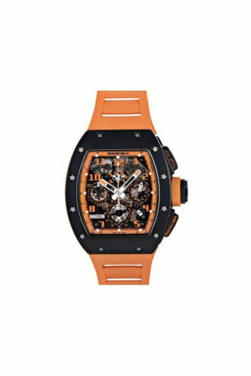 richard mille felipe massa orange storm carbon/ceramic 50 x 40 mm men's watch-DUBAILUXURYWATCH