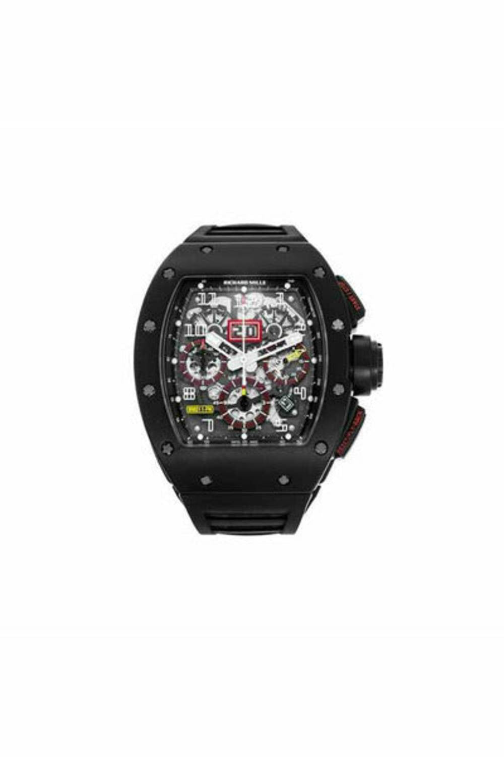 richard mille flyback chronograph felipe massa 40mm x 50mm carbon men's watch-DUBAILUXURYWATCH