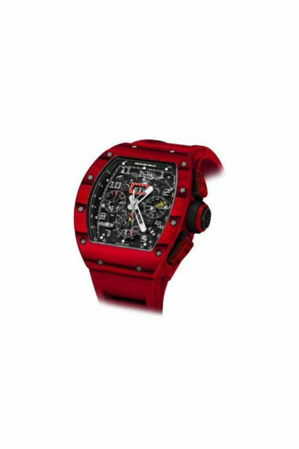 richard mille flyback chronograph limited edition of 50 pcs 44mm titanium red tpt men's watch-DUBAILUXURYWATCH