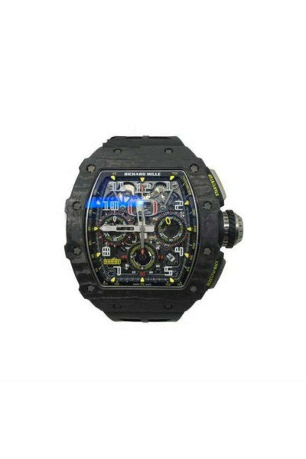 richard mille flyback chronograph ntpt carbon 50 x 42.7 x 13.95 mm men's watch-DUBAILUXURYWATCH