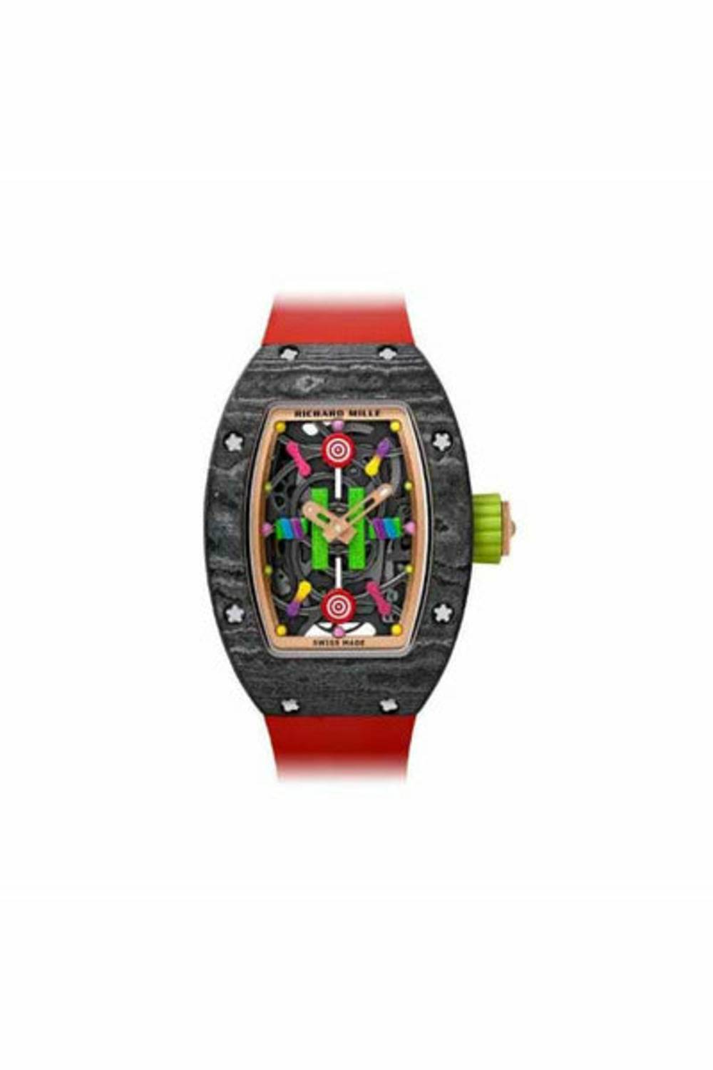 richard mille litchi 45.32mm x 32.30mm carbon tpt unisex watch-DUBAILUXURYWATCH