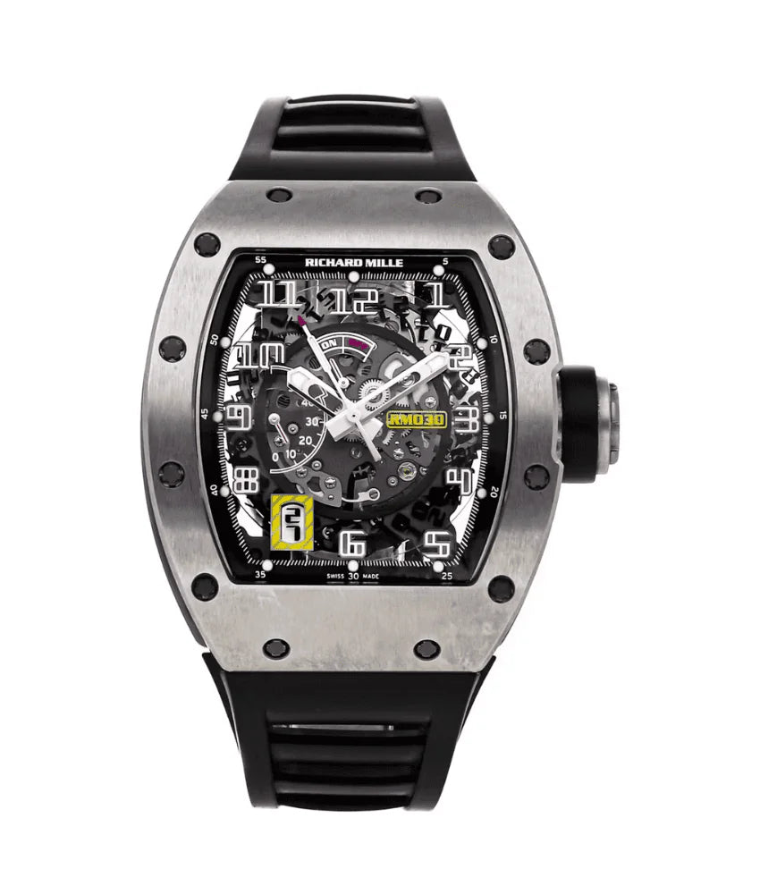 RICHARD MILLE RM 030 NTPT ASIA LIMITED EDITION 50MM X 42.7MM TITANIUM BLACK RUBBER STRAPS MEN’S WATCH-DUBAILUXURYWATCH