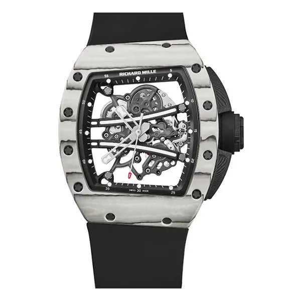 RICHARD MILLE RM 61-01 YOHAN BLAKE ULTIMATE EDITION MANUAL WINDING 45.23MM X 42.70MM CARBON BLACK RUBBER STRAPS MEN’S WATCH-DUBAILUXURYWATCH