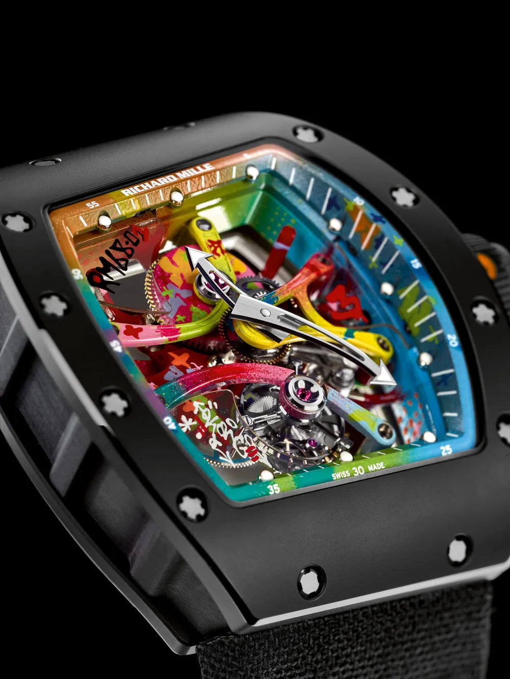 Richard Mille RM 68-01 Tourbillon Cyril Kongo Luxury Graffiti Watch-DUBAILUXURYWATCH