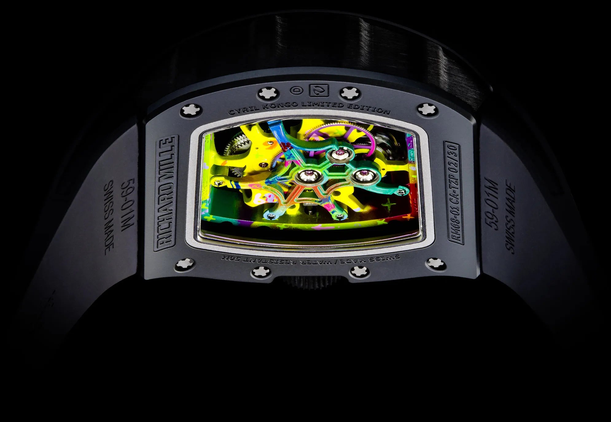 Richard Mille RM 68-01 Tourbillon Cyril Kongo Luxury Graffiti Watch-DUBAILUXURYWATCH