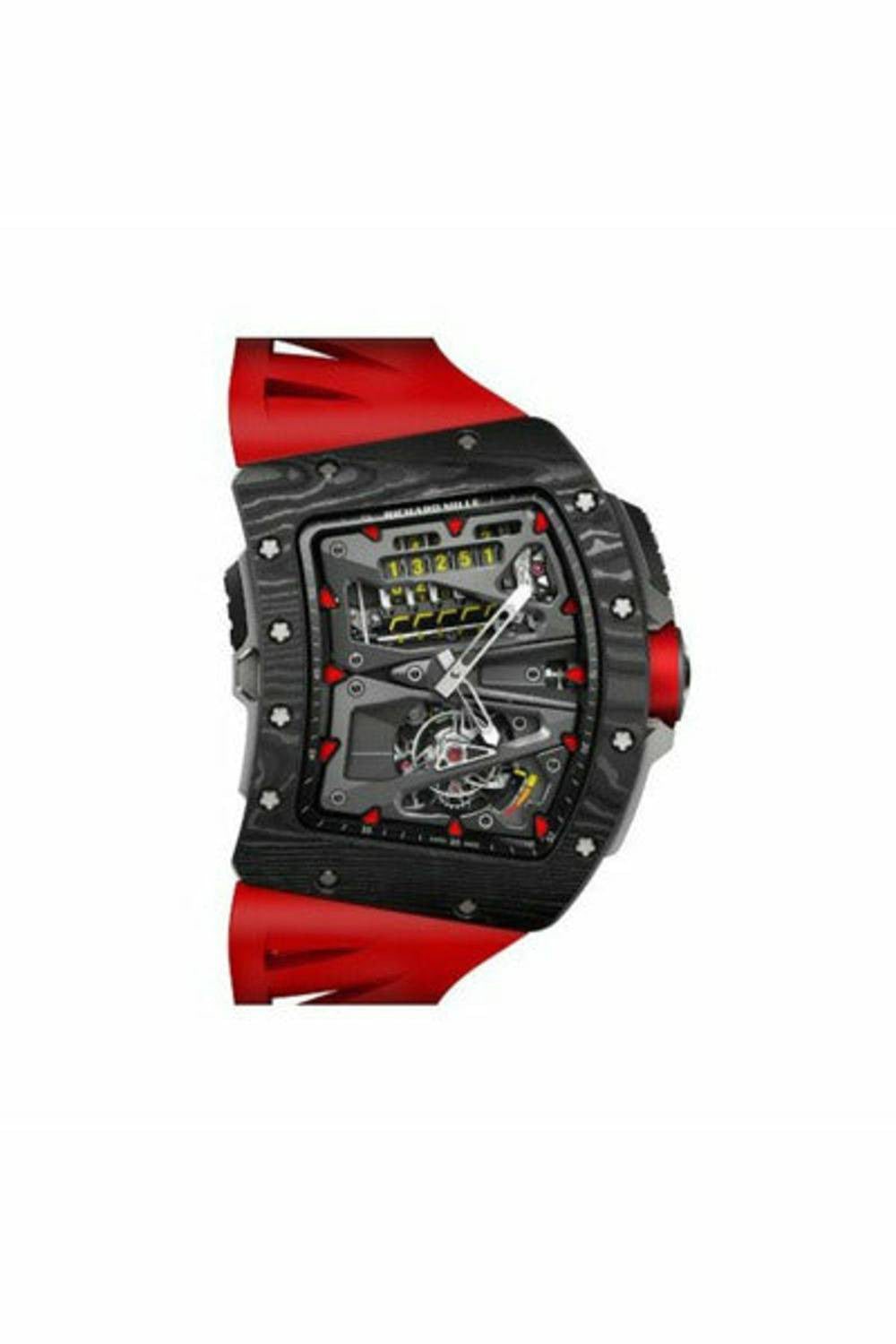 richard mille tourbillon alain prost tonneau shaped men's watch-DUBAILUXURYWATCH