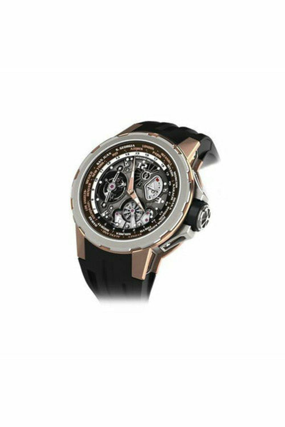 richard mille tourbillon world timer jean todt men's watch-DUBAILUXURYWATCH