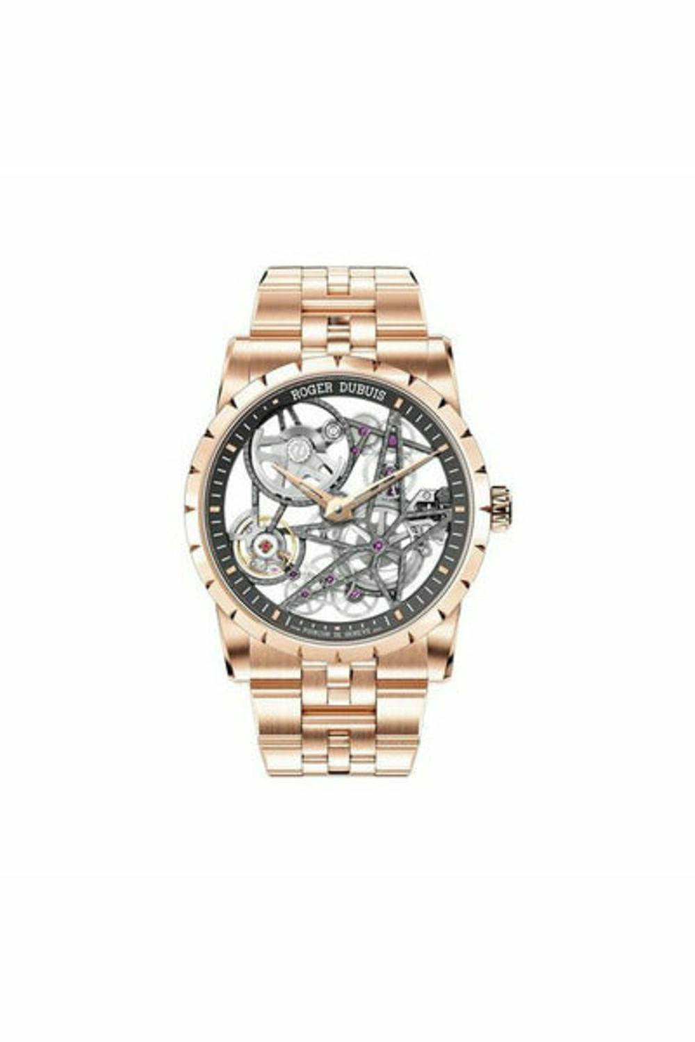 roger dubuis excalibur 42mm 18k rose gold men's watch-DUBAILUXURYWATCH