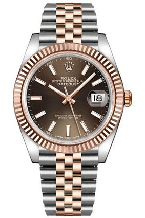 rolex datejust 41 automatic rose gold & steel watch 126331-DUBAILUXURYWATCH