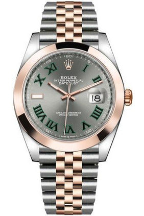 rolex datejust 41 everose gold & steel men's watch 126301-0016-DUBAILUXURYWATCH