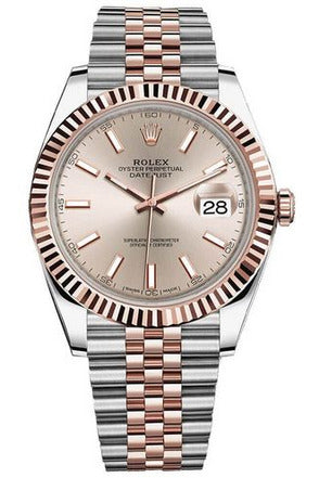 rolex datejust 41 fluted bezel men's watch 126331-0010-DUBAILUXURYWATCH