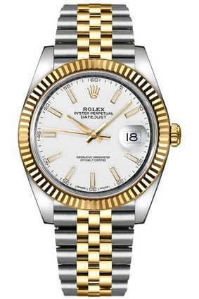 rolex datejust 41 white dial jubilee bracelet watch 126333-DUBAILUXURYWATCH