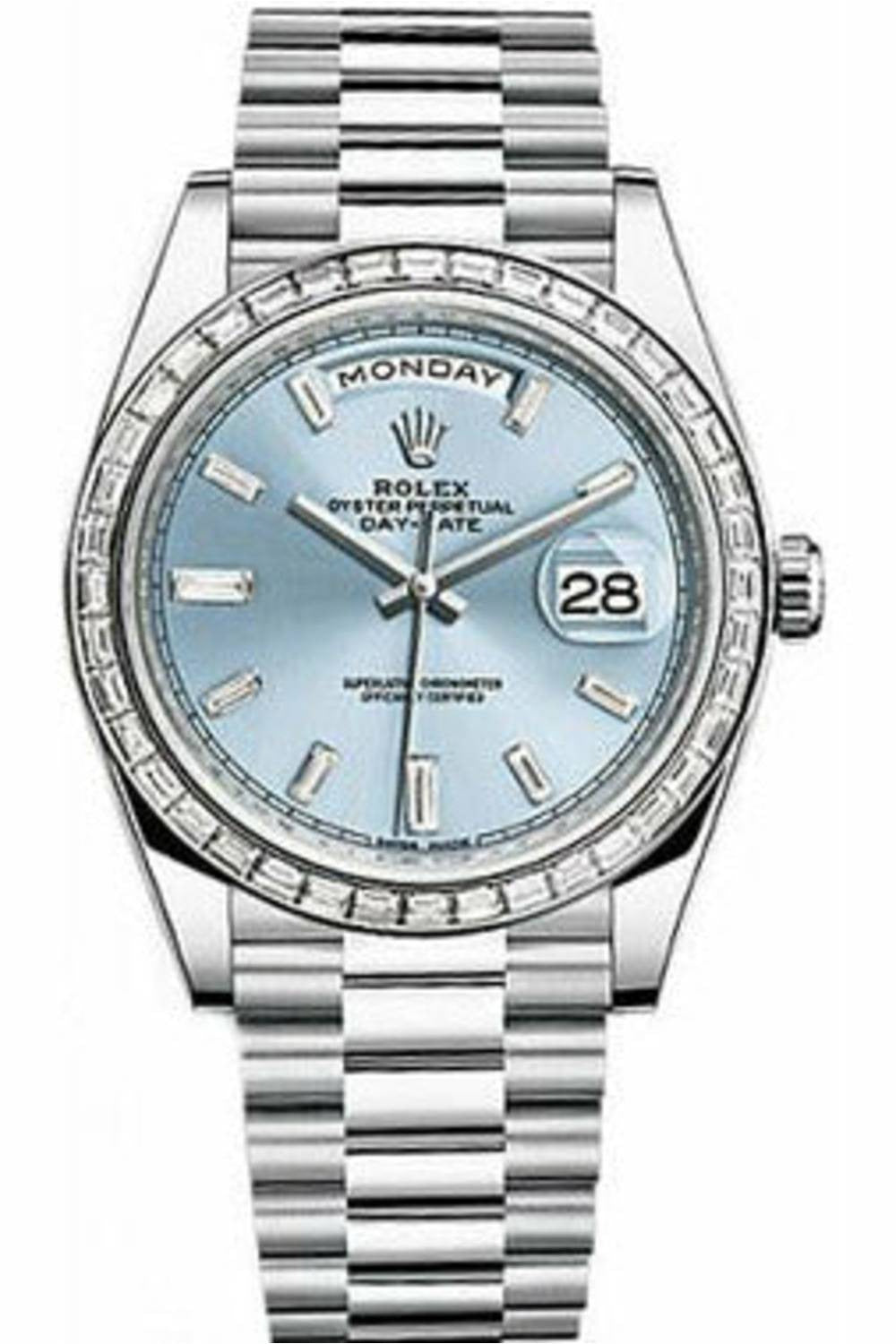 rolex day-date 40 platinum 228396tbr-DUBAILUXURYWATCH