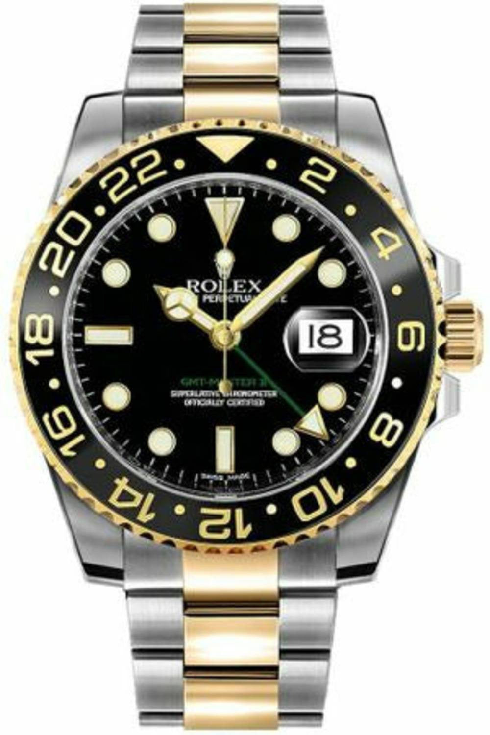 rolex gmt-master ii two tone 116713ln-0001-DUBAILUXURYWATCH