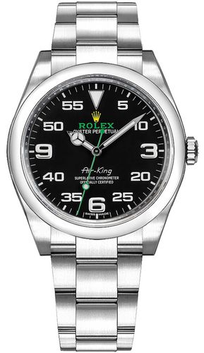 rolex oyster perpetual air-king black dial men's watch 116900-0001-DUBAILUXURYWATCH