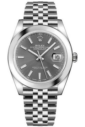 rolex oyster perpetual datejust stainless steel 41mm men's watch-DUBAILUXURYWATCH