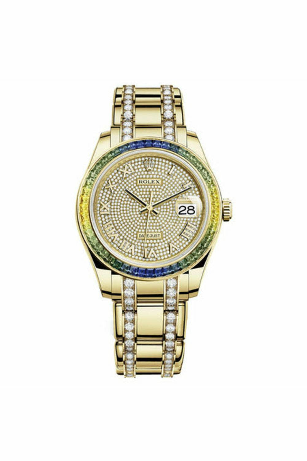 rolex pearlmaster pave diamond 39mm ladies watch ref. 86348sablv-DUBAILUXURYWATCH