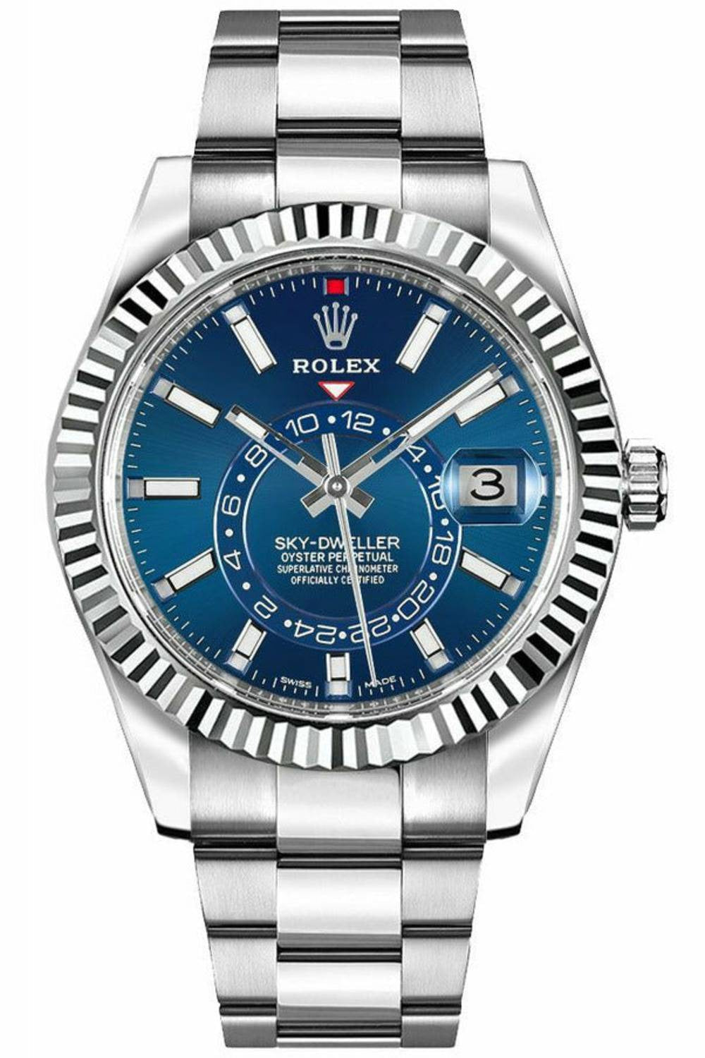 rolex sky-dweller blue dial 42mm-DUBAILUXURYWATCH