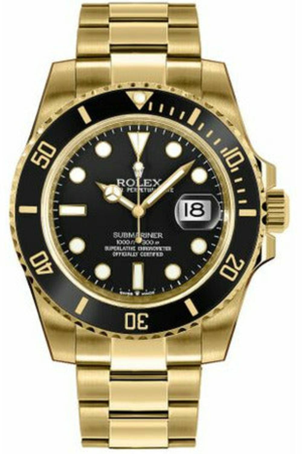 rolex submariner date yellow gold 126618ln-DUBAILUXURYWATCH