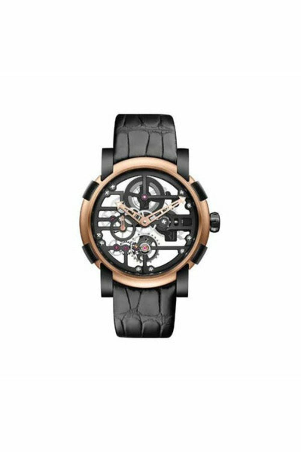 romain jerome moon dna skylab heavy metal 44mm black pvd coated steel & 18kt rose gold limited edition 99 pieces men's watch-DUBAILUXURYWATCH