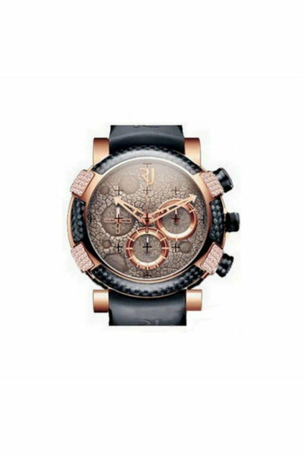 romain jerome red mood set chronograph 46mm carbon fiber men's watch-DUBAILUXURYWATCH