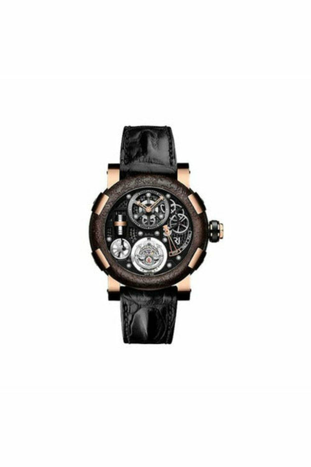 romain jerome steampunk tourbillon limited edition of 25 pieces 50mm 18k rose gold men's watch-DUBAILUXURYWATCH