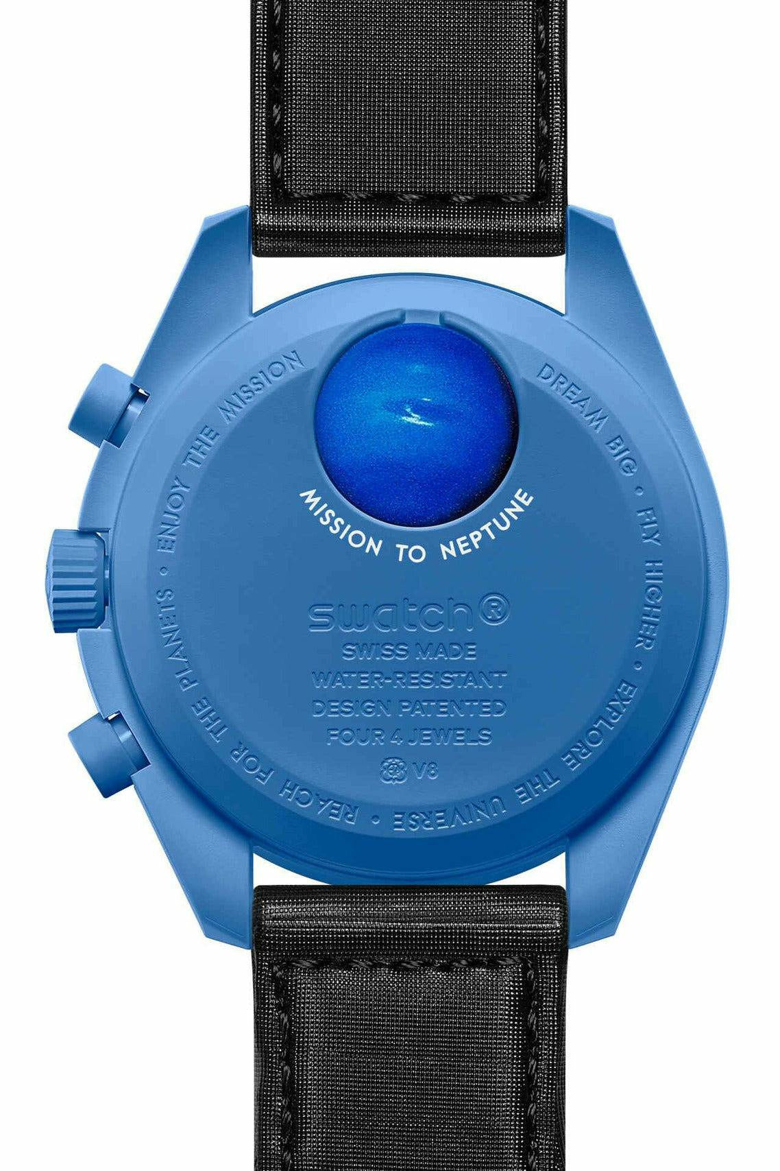 swatch moonswatch "mission to neptune" swatch x omega-DUBAILUXURYWATCH