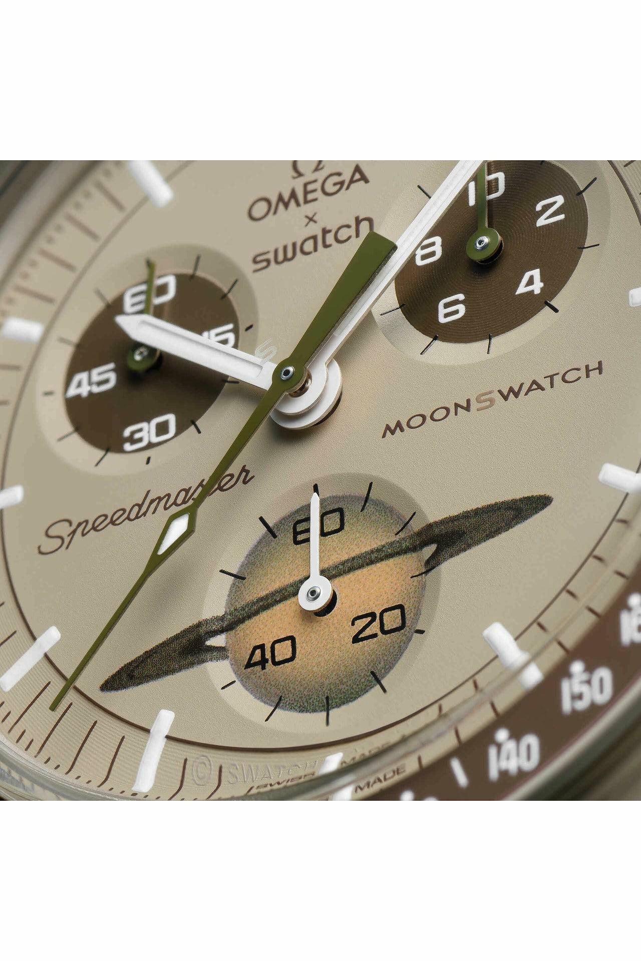 swatch omega x swatch - bioceramic moonswatch collection mission to saturn-DUBAILUXURYWATCH