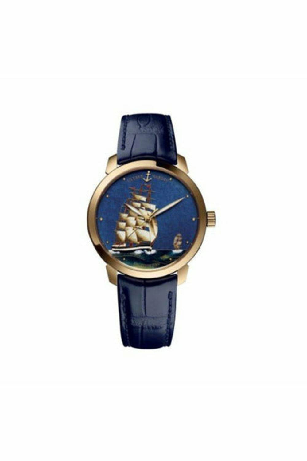 ulysse nardin classic enamel 18kt rose gold 40mm men's watch-DUBAILUXURYWATCH