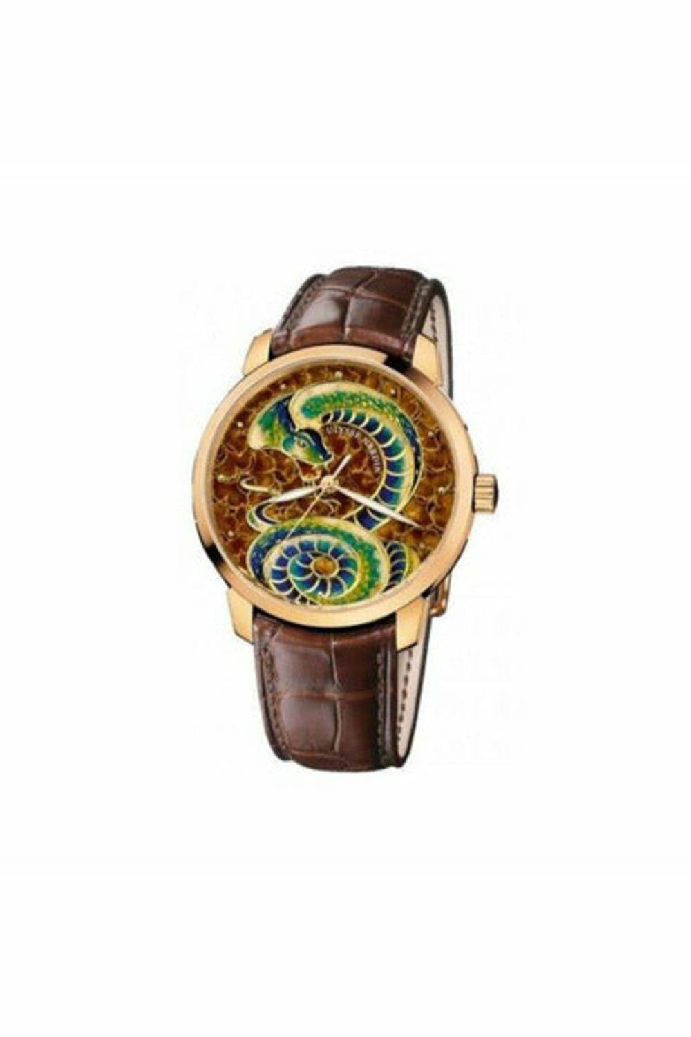 ulysse nardin classico champleve snake limited edition of 88pcs 18kt rose gold 40mm men's watch-DUBAILUXURYWATCH