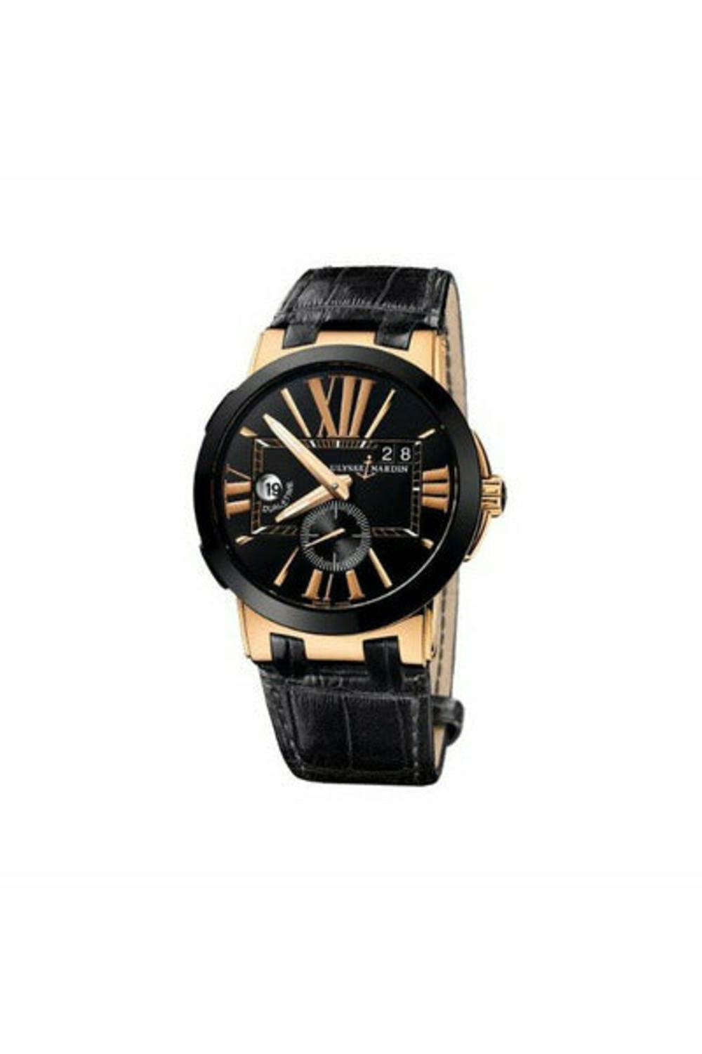 ulysse nardin executive dual time 18kt rose gold 43mm men's watch-DUBAILUXURYWATCH