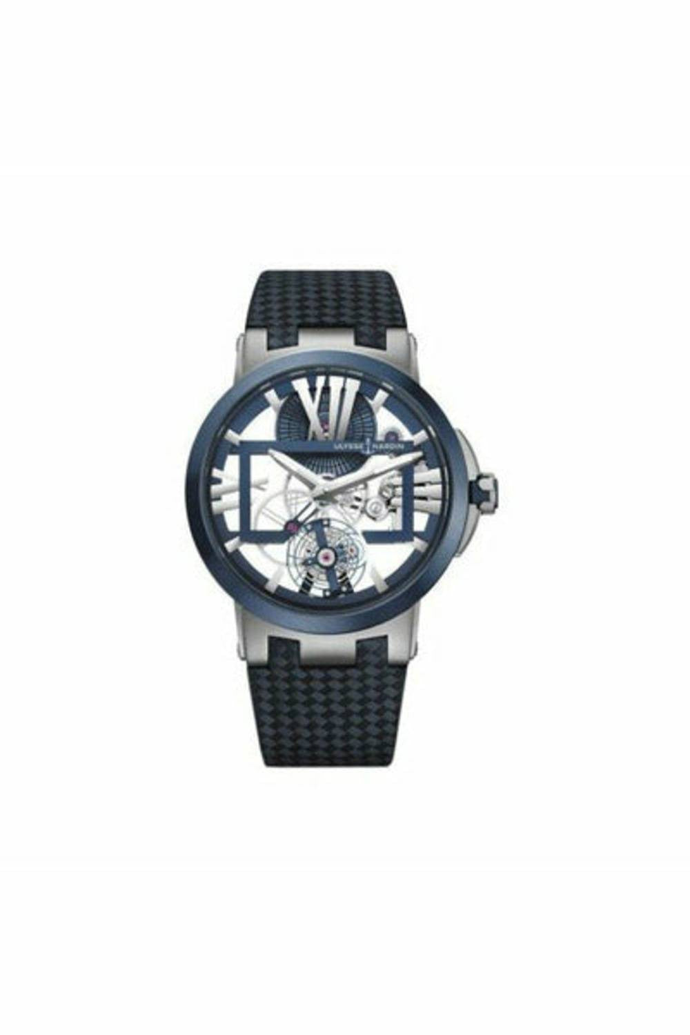 ulysse nardin executive skeleton tourbillon titanium 45mm men's watch-DUBAILUXURYWATCH