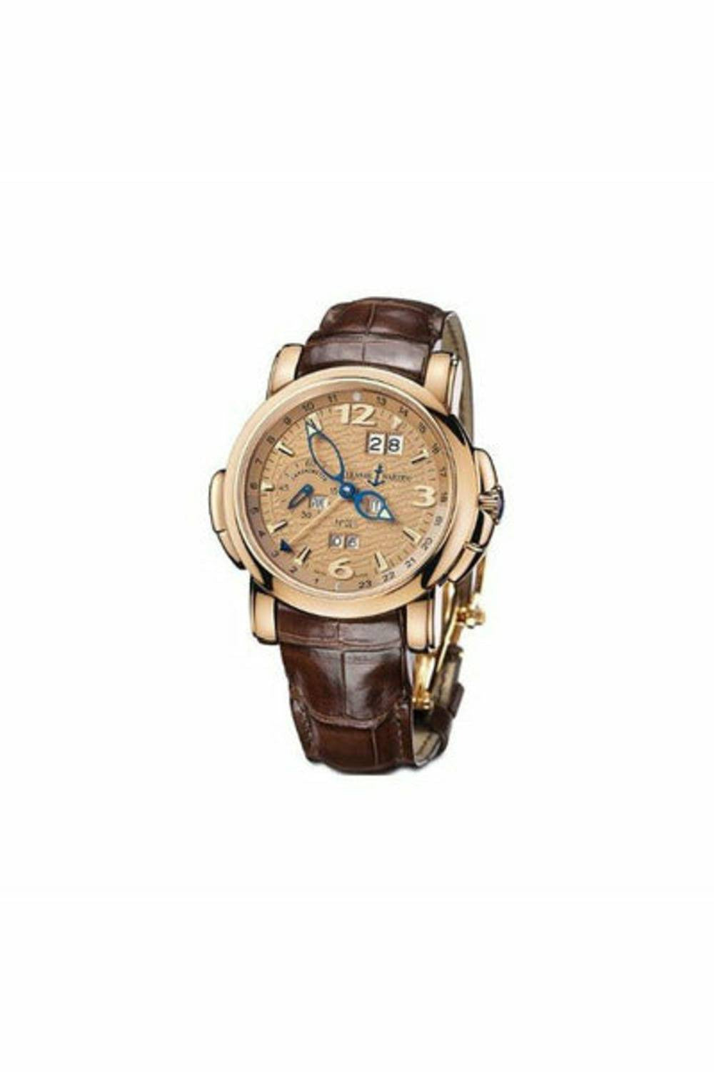 ulysse nardin gmt perpetual limited edition 18kt rose gold 42mm men's watch-DUBAILUXURYWATCH