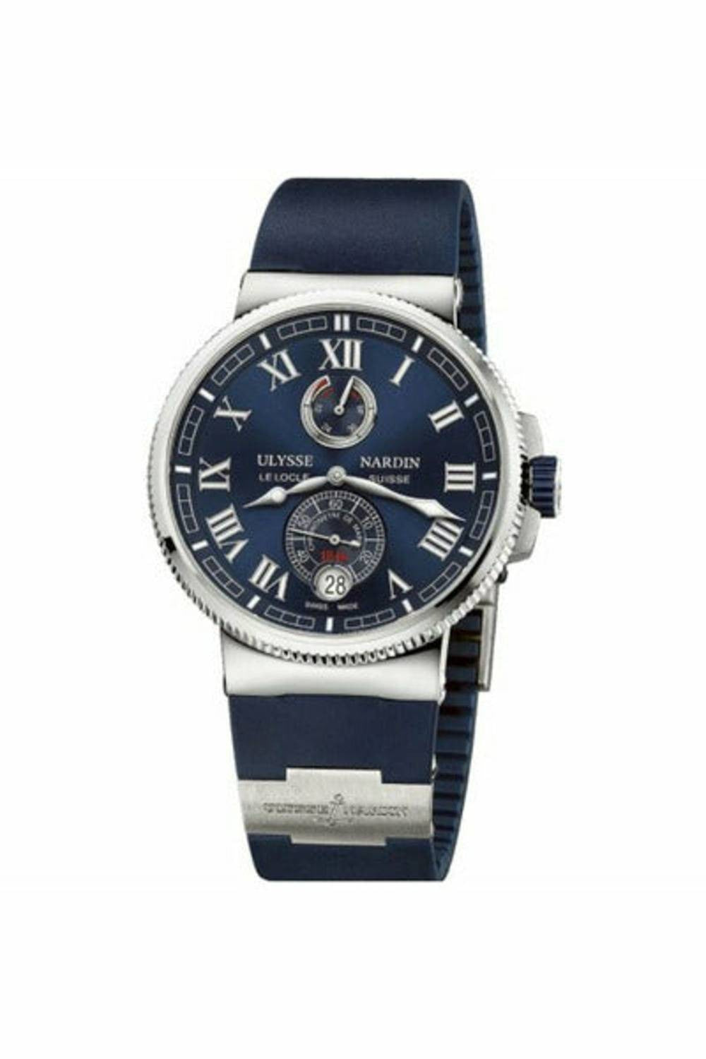 ulysse nardin marine chronometer manufacture 43mm men's watch ref. 1183-126-3/43-DUBAILUXURYWATCH