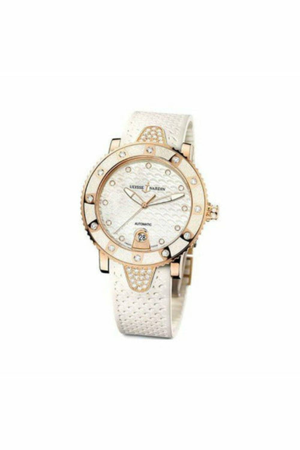 ulysse nardin marine lady diver 40mm 18kt rose gold ladies watch-DUBAILUXURYWATCH