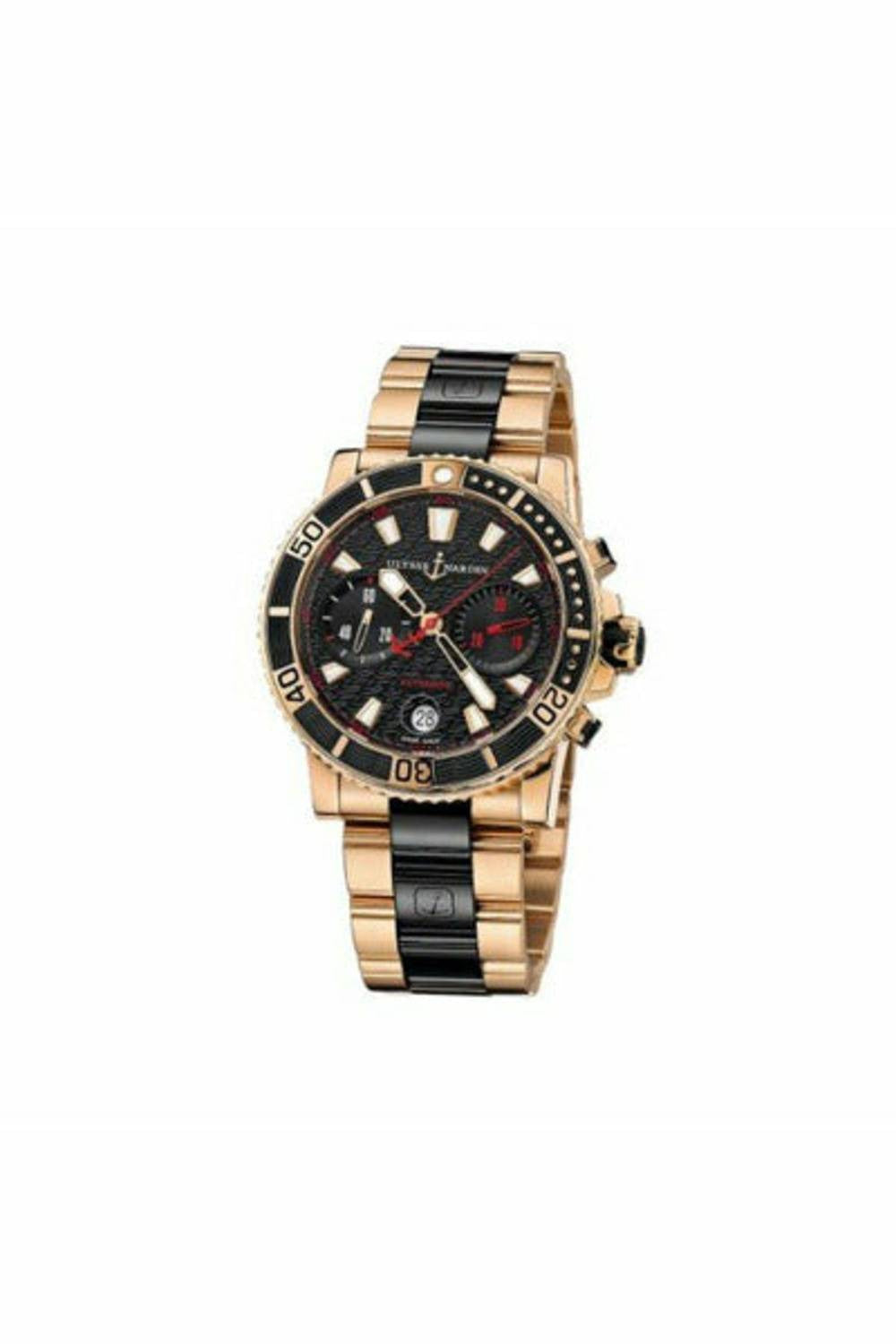 ulysse nardin maxi marine 18kt rose gold 42.7mm men's watch-DUBAILUXURYWATCH