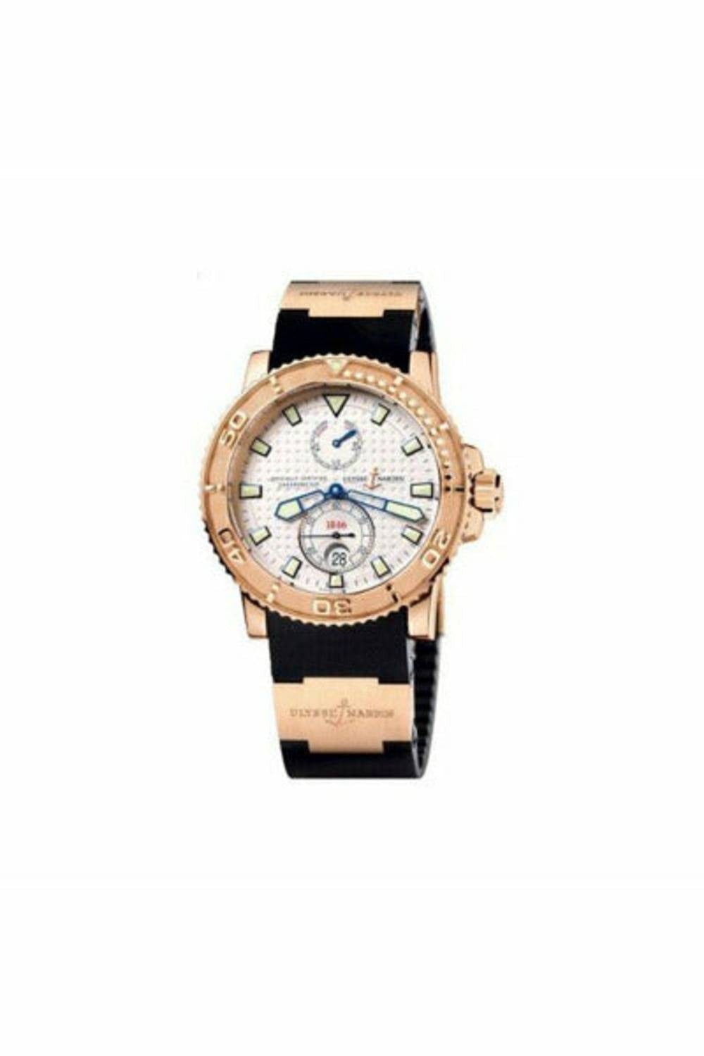 ulysse nardin maxi marine 18kt rose gold 42mm men's watch-DUBAILUXURYWATCH