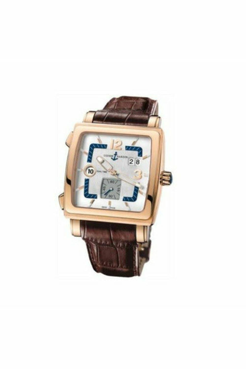 ulysse nardin quadrato 18kt rosegold 42mm men's watch-DUBAILUXURYWATCH