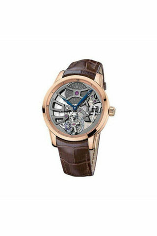 ulysse nardin skeleton tourbillon manufacture limited edition 99 pcs 18kt rose gold 44mm men's watch-DUBAILUXURYWATCH