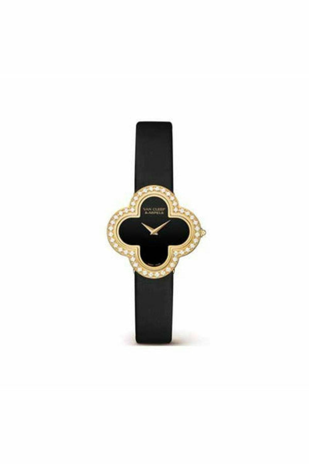 van cleef and arpels medium model 18k yellow gold ladies watch-DUBAILUXURYWATCH