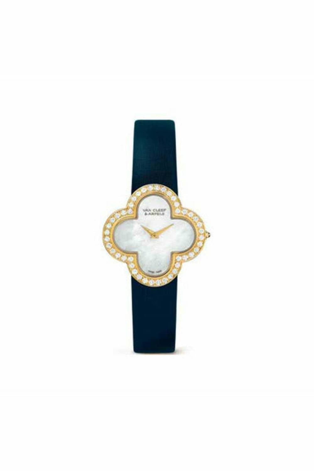 van cleef & arpels 18kt yellow gold 27mm x 27mm ladies watch-DUBAILUXURYWATCH