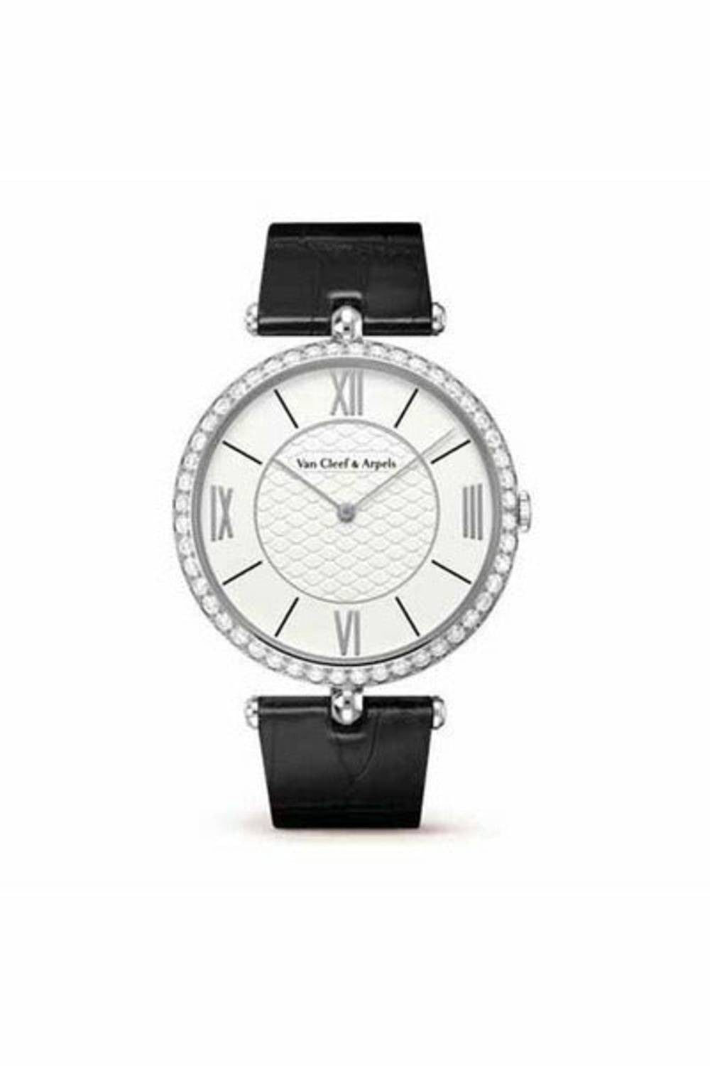 van cleef & arpels 38mm 18kt white gold ladies watch-DUBAILUXURYWATCH