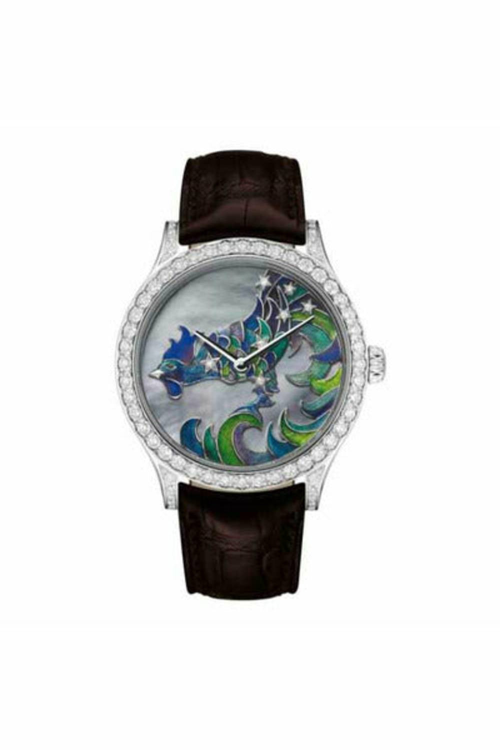 van cleef & arpels cadran extraordinaire midnight constellation gallus 42mm 18kt white gold unisex watch-DUBAILUXURYWATCH