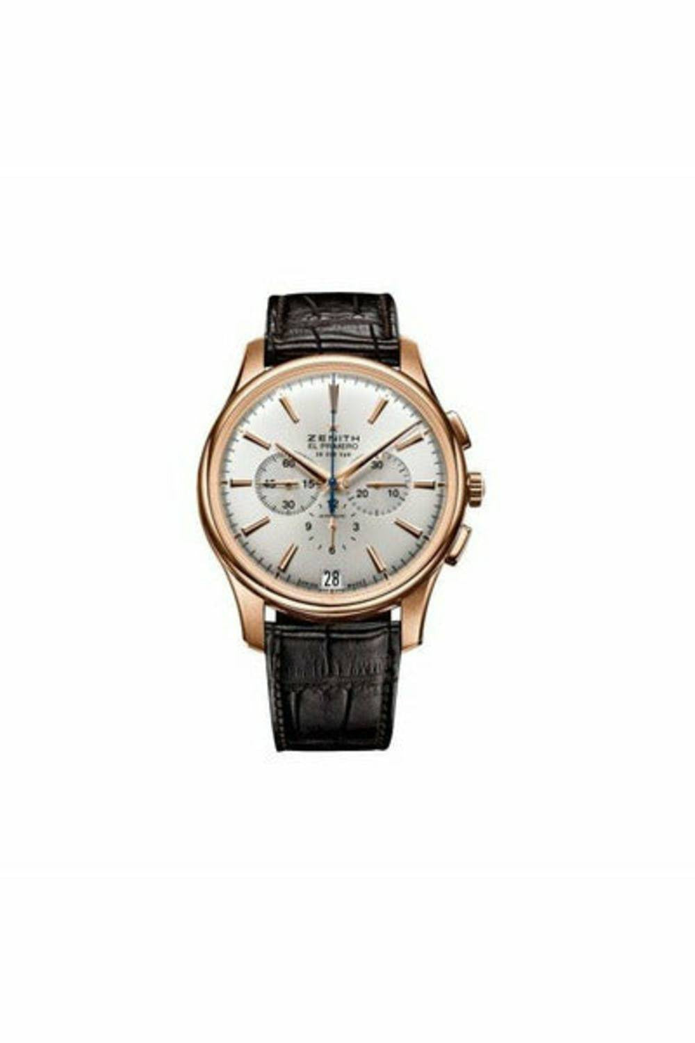 zenith captain 18kt rose gold 42mm men's watch-DUBAILUXURYWATCH